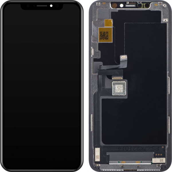 Display cu Touchscreen JK pentru Apple iPhone 11 Pro, cu Rama, Versiune LCD In-Cell IC Movable, Negru