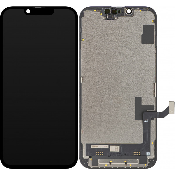 Display cu Touchscreen JK pentru Apple iPhone 17e / 16e, cu Rama, Versiune LCD In-Cell IC Movable, Negru