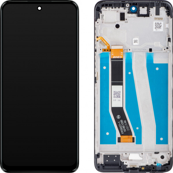 Display cu Touchscreen Motorola Moto G14, cu Rama, Gri (Steel Gray), Service Pack 5D68C23075