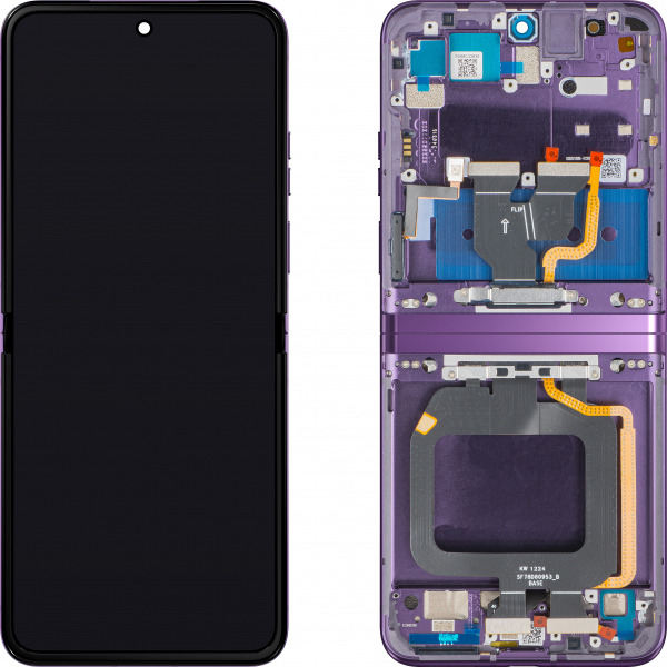 Display cu Touchscreen Motorola Razr 40, cu Rama, Sub Inner, Mov (Grape Compote), Service Pack 5D68C22836