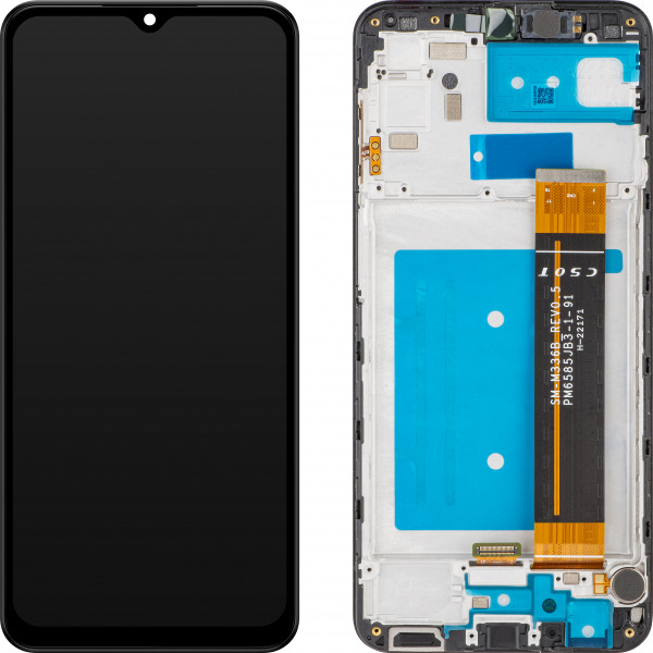 Display cu Touchscreen MP compatibil cu Samsung Galaxy A23 A235, cu Rama, Negru