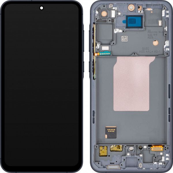 Display cu Touchscreen MP compatibil cu Samsung Galaxy A55 5G A556, cu Rama, Negru