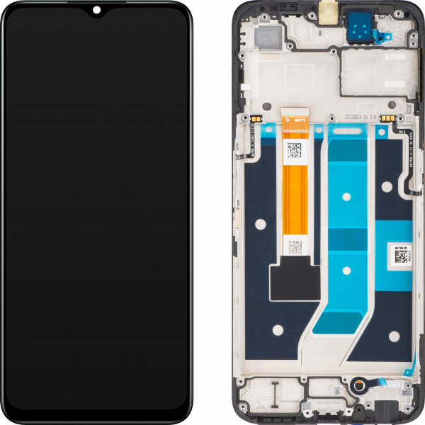 Display cu Touchscreen Oppo A78 5G, cu Rama, Negru, Service Pack 4130428
