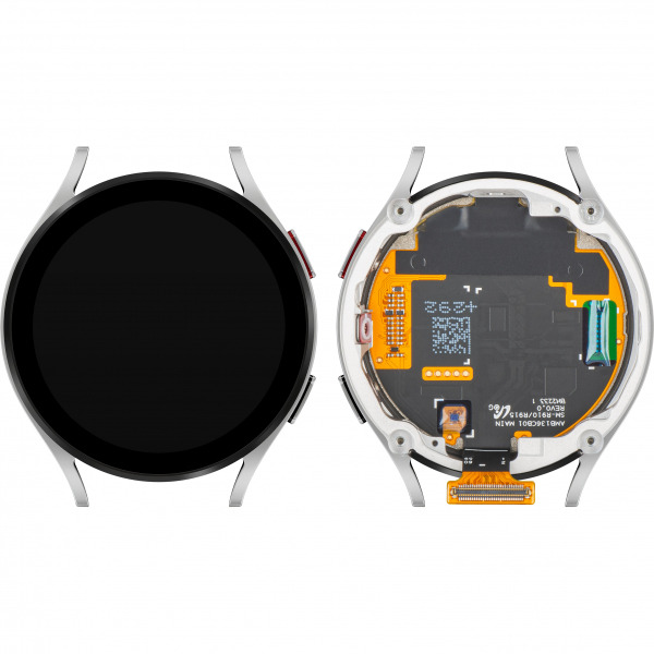 Display cu Touchscreen Samsung Galaxy Watch5 44mm, cu Rama, Versiune BT, Argintiu, Service Pack GH82-30042C