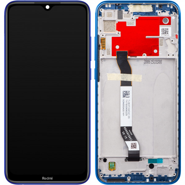 Display cu Touchscreen Xiaomi Redmi Note 8T, cu Rama, Albastru, Service Pack 5600030C3X00