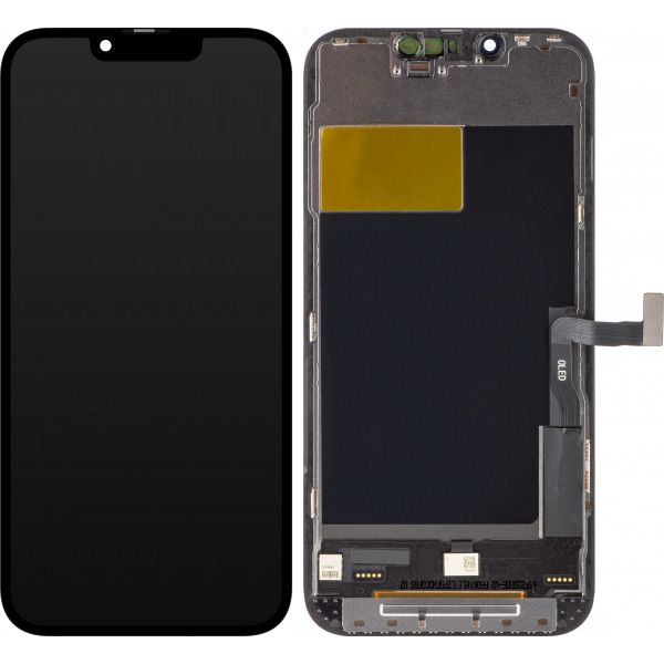 Display cu Touchscreen ZY pentru Apple iPhone 13 Pro, cu Rama, Versiune LCD In-Cell IC Movable, Negru