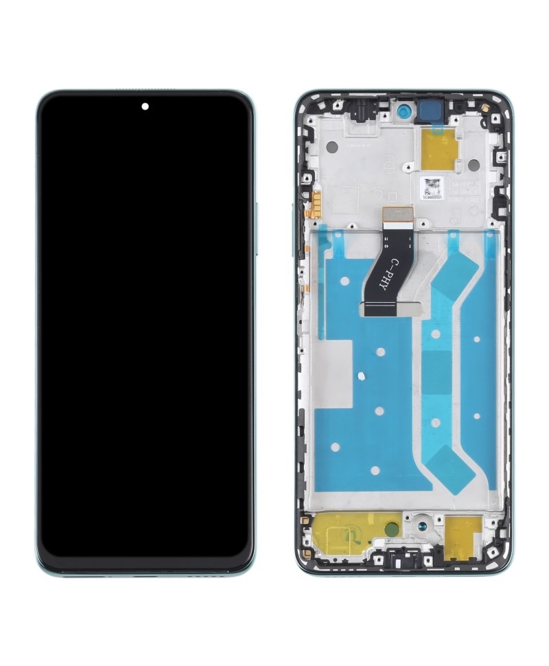 Ecran LCD Display cu Rama Huawei Nova Y90, CTR-LX2, CTR-LX1, CTR-LX3 Argintiu