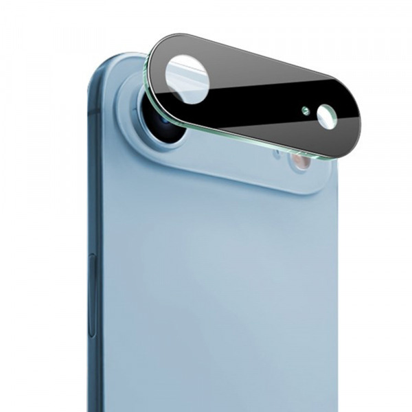 Folie de protectie Camera Spate Techsuit pentru Apple iPhone 17 Air, Sticla Securizata, Neagra