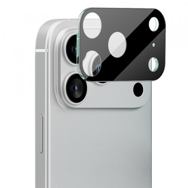 Folie de protectie Camera Spate Techsuit pentru Apple iPhone 18 Pro Max / 17 Pro Max, Sticla Securizata, Neagra