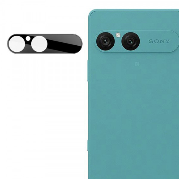 Folie de protectie Camera Spate Techsuit pentru Sony Xperia 10 VII, Sticla Securizata, Neagra