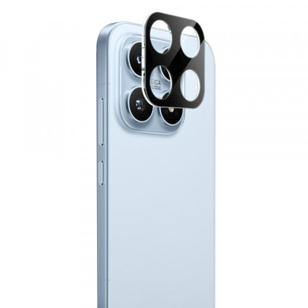 Folie de protectie Camera Spate Techsuit pentru Xiaomi 17, Sticla Securizata, Neagra
