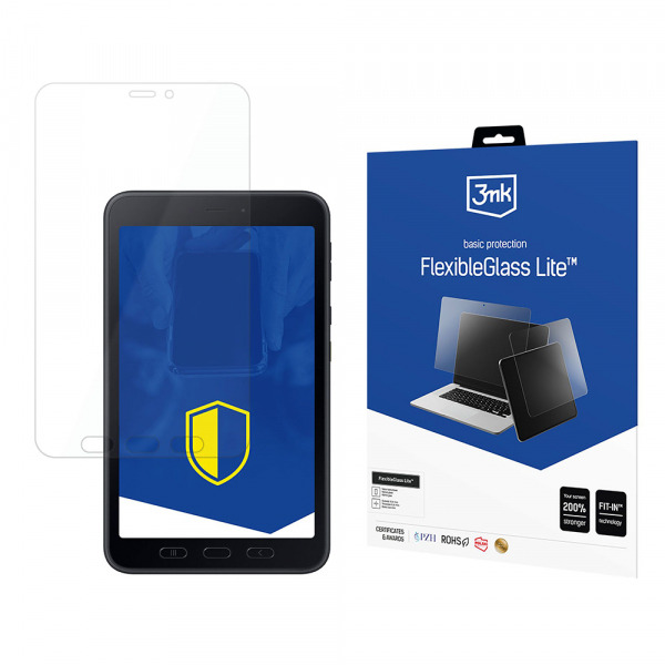 Folie de protectie Ecran 3MK FlexibleGlass Lite pentru Samsung Galaxy Tab Active5, Sticla Flexibila, Full Glue