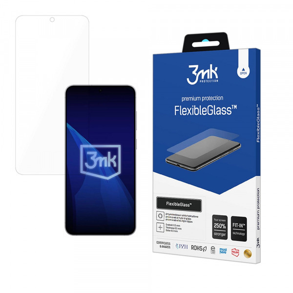 Folie de protectie Ecran 3MK FlexibleGlass pentru Samsung Galaxy S26 FE S741, Sticla Flexibila, Full Glue
