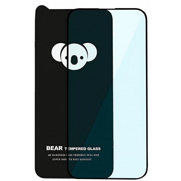 Folie de protectie Ecran Bear HD pentru Apple iPhone 18 Pro / 17 Pro, Sticla Securizata, Full Glue, Neagra