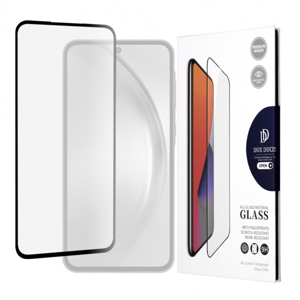Folie de protectie Ecran DUX DUCIS pentru Samsung Galaxy A35 5G A356, Sticla Securizata, Edge Glue, Neagra