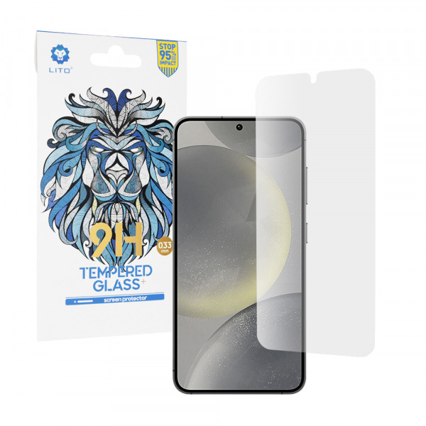 Folie de protectie Ecran Lito Classic Ultra Thin pentru Samsung Galaxy S25 S931 / S24 S921, Sticla Securizata, Full Glue, 2.5D