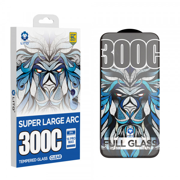 Folie de protectie Ecran Lito D+ Max 300C pentru Apple iPhone 16, Sticla Securizata, Full Glue