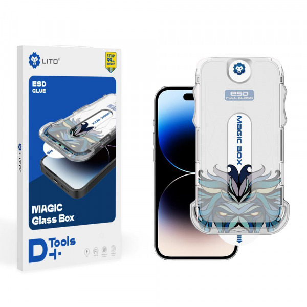 Folie de protectie Ecran Lito Magic Glass Box D+ Tools pentru Apple iPhone 11 Pro, Sticla Securizata, Full Glue