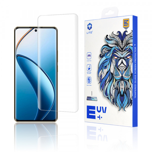 Folie de protectie Ecran Lito pentru Realme 12 Pro / 12 Pro+, Sticla Securizata, UV Glue, 3D