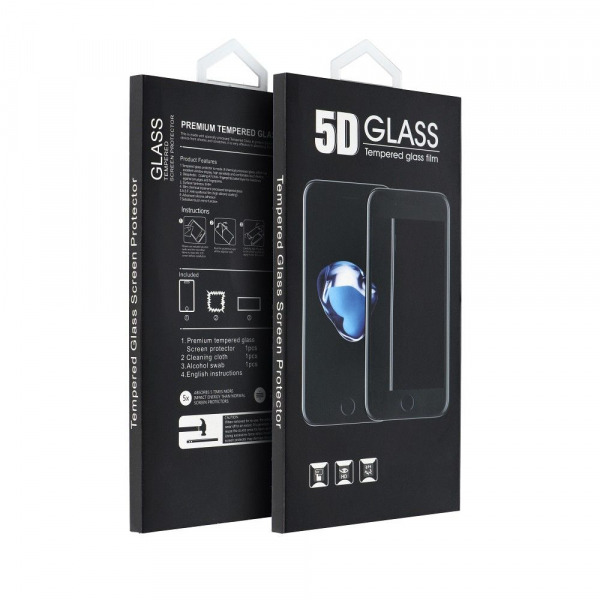 Folie de protectie Ecran OEM pentru Apple iPhone 13 mini, Sticla Securizata, Full Glue, 5D, Neagra