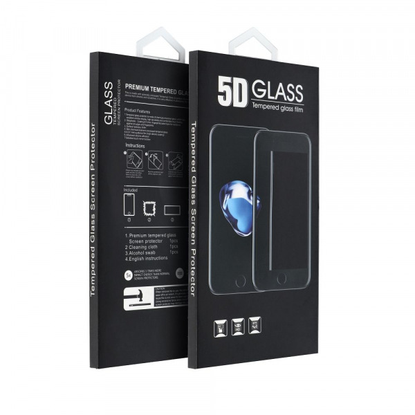 Folie de protectie Ecran OEM pentru Apple iPhone 18 Pro / 17 Pro, Sticla Securizata, Full Glue, 5D, Neagra