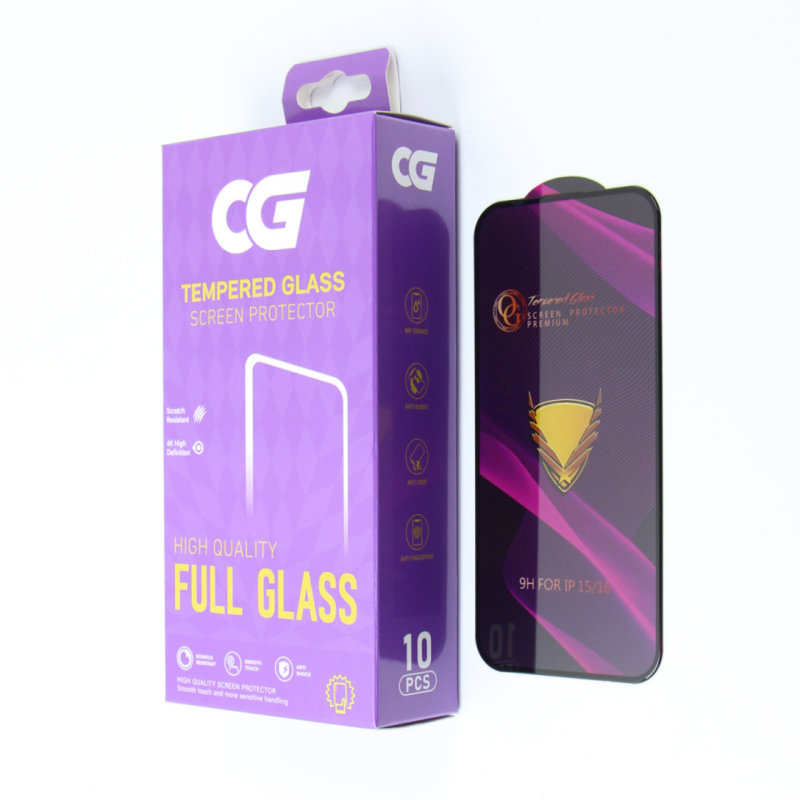 Folie de protectie Ecran OG Premium pentru Samsung Galaxy S24 S921, Sticla Securizata, Full Glue, Set 10 bucati, Neagra