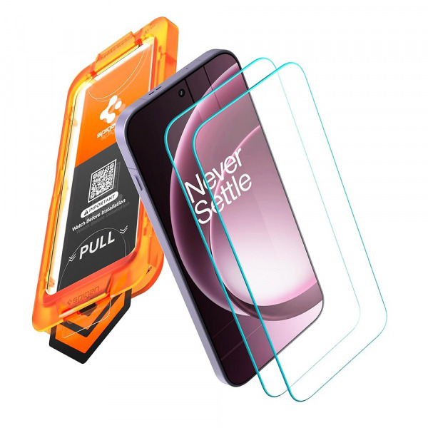 Folie de protectie Ecran Spigen GlastR AlignMaster S pentru OnePlus 15, Sticla Securizata, Full Glue, Set 2 bucati AGL11333