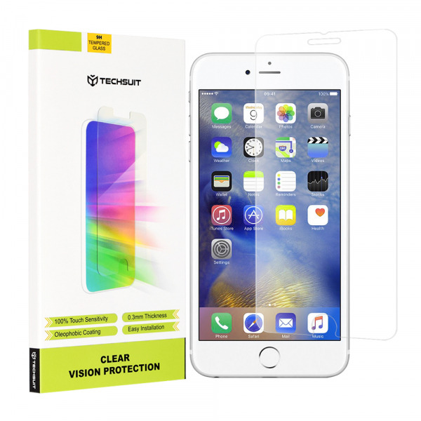 Folie de protectie Ecran Techsuit Clear Vision pentru Apple iPhone 6s Plus / 6 Plus, Sticla Securizata, Full Glue