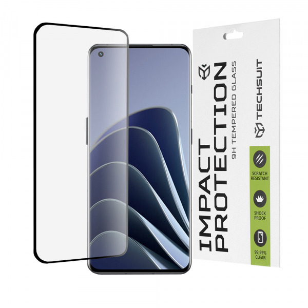 Folie de protectie Ecran Techsuit pentru OnePlus Ace 2 Pro / Ace 2 / 11R / 11 / 10 Pro, Sticla Securizata, Full Glue, 111D, Neagra