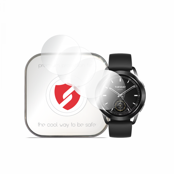 Folie Protectie Smart Protection Premium Classic pentru Xiaomi Watch S3, Set 4 bucati, Plastic