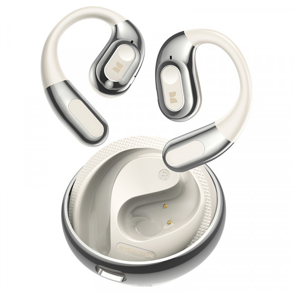 Handsfree Bluetooth Monster AC330 AI Translation, TWS, Alb