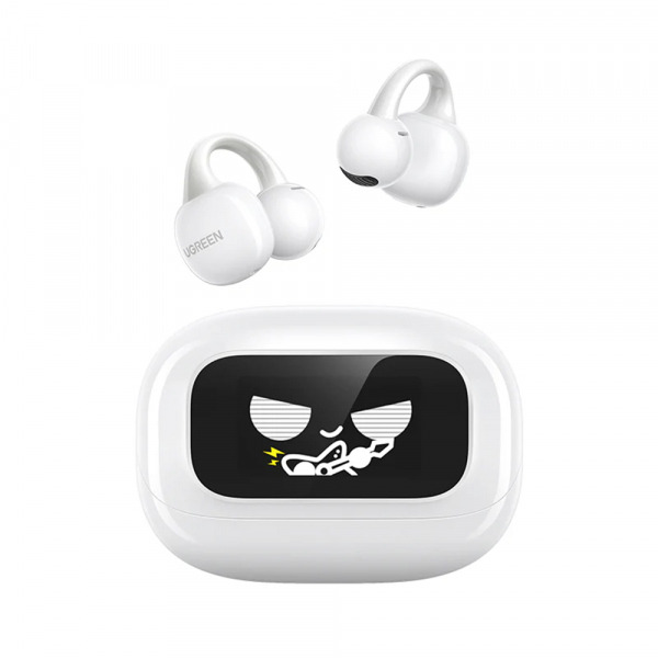 Handsfree Bluetooth UGREEN S6 ClipBuds Magic WS208, TWS, Alb