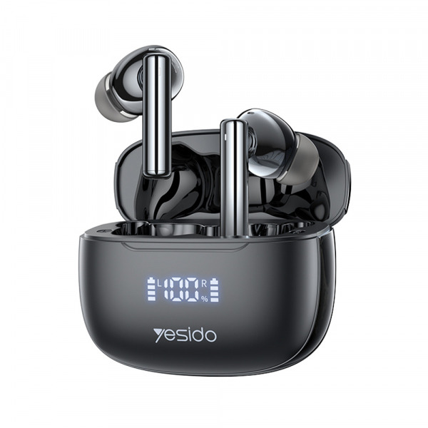 Handsfree Bluetooth Yesido TWS23, TWS, ANC, Negru
