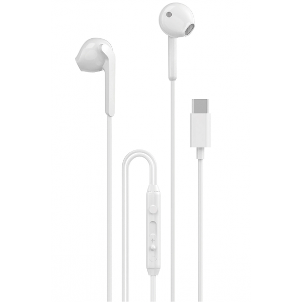 Handsfree USB-C Dudao X3C, Alb