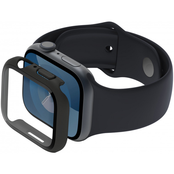 Husa Belkin ScreenForce TemperedCurve pentru Apple Watch 40mm / 41mm Series, Neagra OVG003zzBK-REV