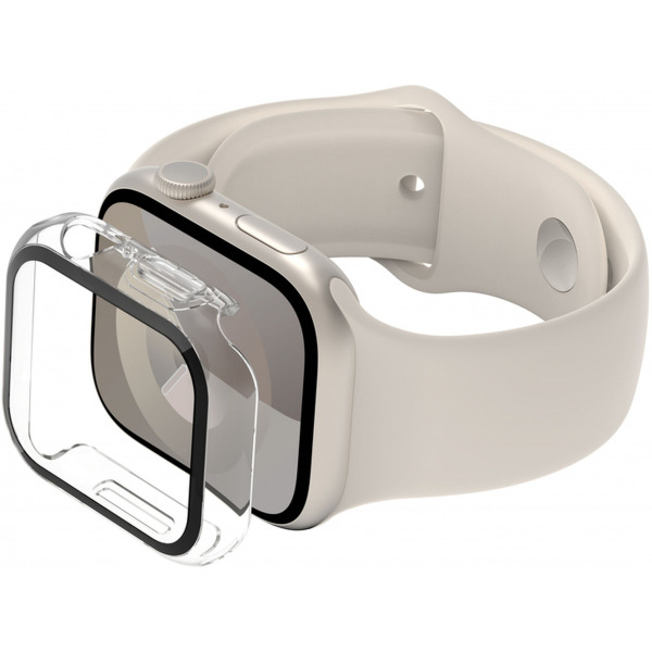 Husa Belkin ScreenForce TemperedCurve pentru Apple Watch 40mm / 41mm Series, Transparenta OVG003zzCL
