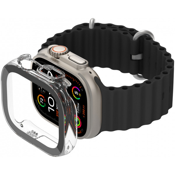 Husa Belkin ScreenForce TemperedCurve pentru Apple Watch Ultra Series, Transparenta OWA001zzCL