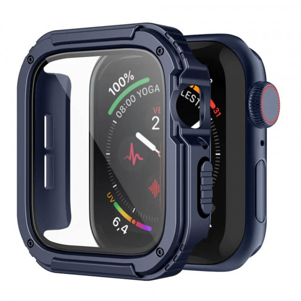 Husa Lito Armor 360 pentru Apple Watch 41mm Series, Albastra