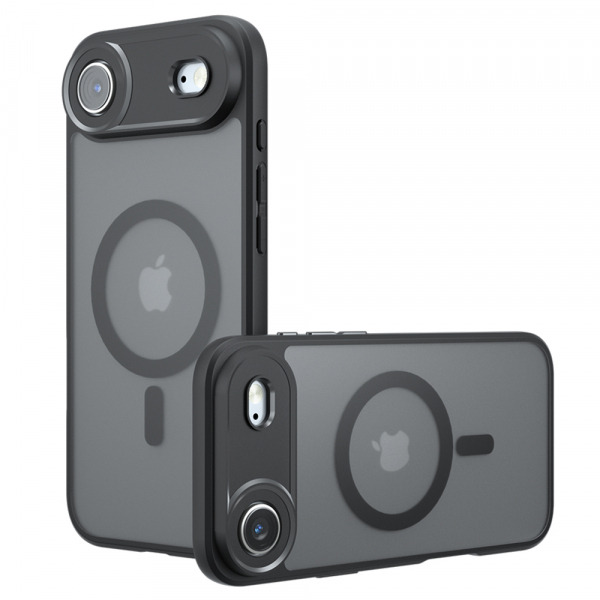 Husa MagSafe pentru Apple iPhone 17 Air, Techsuit, PureFrost, Neagra Satinata