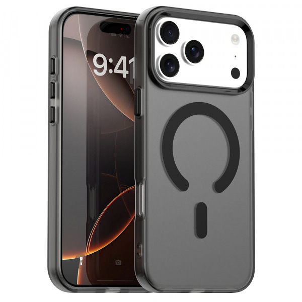 Husa MagSafe pentru Apple iPhone 18 Pro Max / 17 Pro Max, Techsuit, CandyCase, Neagra