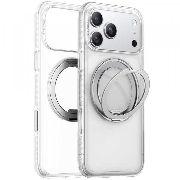 Husa MagSafe pentru Apple iPhone 18 Pro Max / 17 Pro Max, Torras, Ostand R Fitness, Transparenta