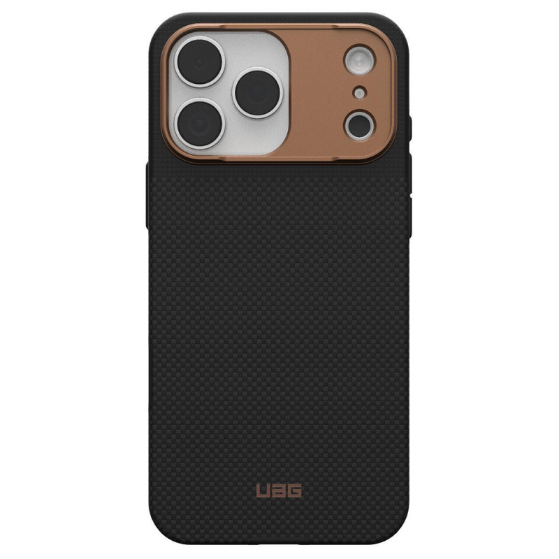 Husa MagSafe pentru Apple iPhone 17 Pro Max, Urban Armor Gear, Fibr Armr, Neagra Bronz