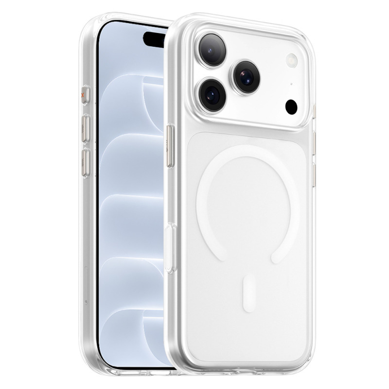 Husa MagSafe pentru Apple iPhone 18 Pro / 17 Pro, Blueo, Crystal Pro Anti-Drop, Transparenta