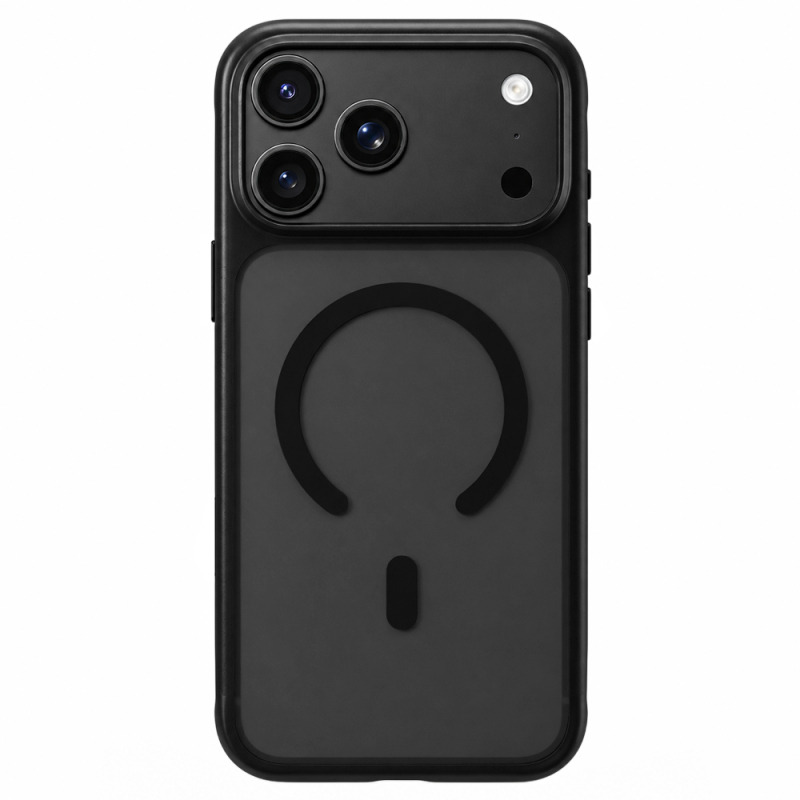 Husa MagSafe pentru Apple iPhone 18 Pro / 17 Pro, Blueo, Skin Friendly Anti-Drop, Neagra Satinata