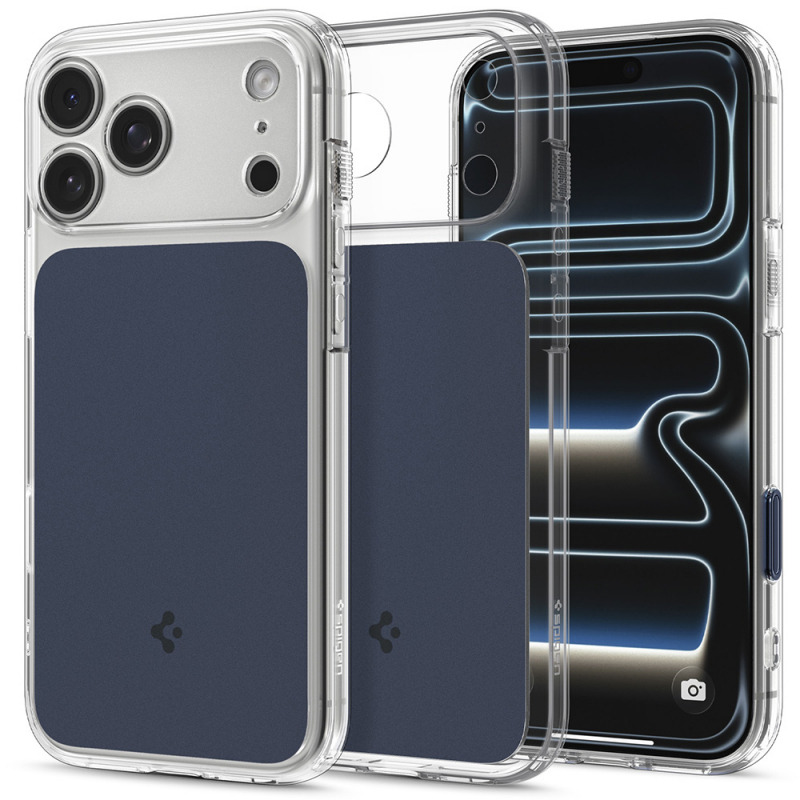 Husa MagSafe pentru Apple iPhone 18 Pro / 17 Pro, Spigen, Ultra Hybrid T, Albastra Mata ACS12172
