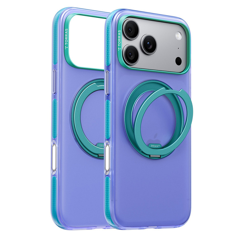 Husa MagSafe pentru Apple iPhone 18 Pro / 17 Pro, Torras, Ostand O3 Hue, Indigo