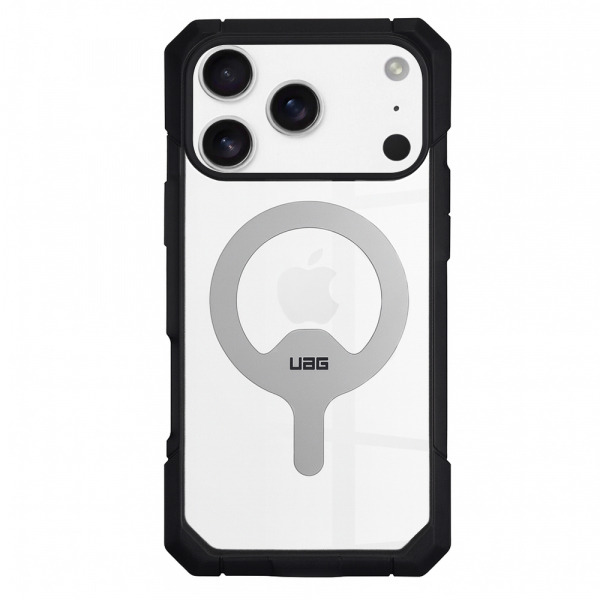 Husa MagSafe pentru Apple iPhone 18 Pro / 17 Pro, Urban Armor Gear, Trooper, Gri Transparenta
