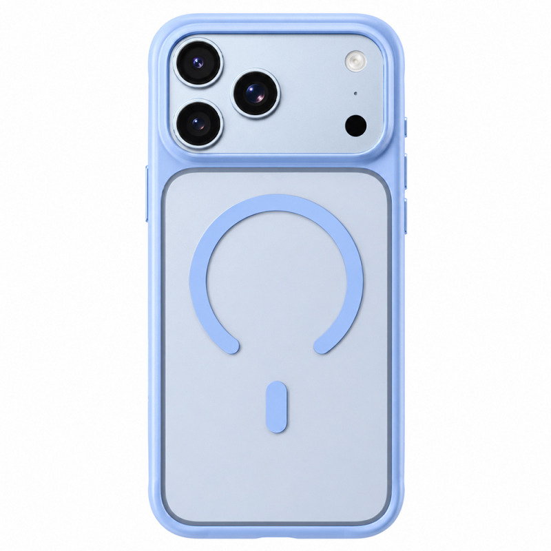 Husa MagSafe pentru Apple iPhone 18 Pro Max / 17 Pro Max, Blueo, APE Anti-Drop, Albastra