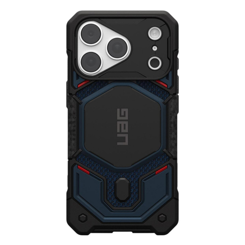 Husa MagSafe pentru Apple iPhone 18 Pro Max / 17 Pro Max, Urban Armor Gear, Monarch Pro Kevlar, Bleumarin
