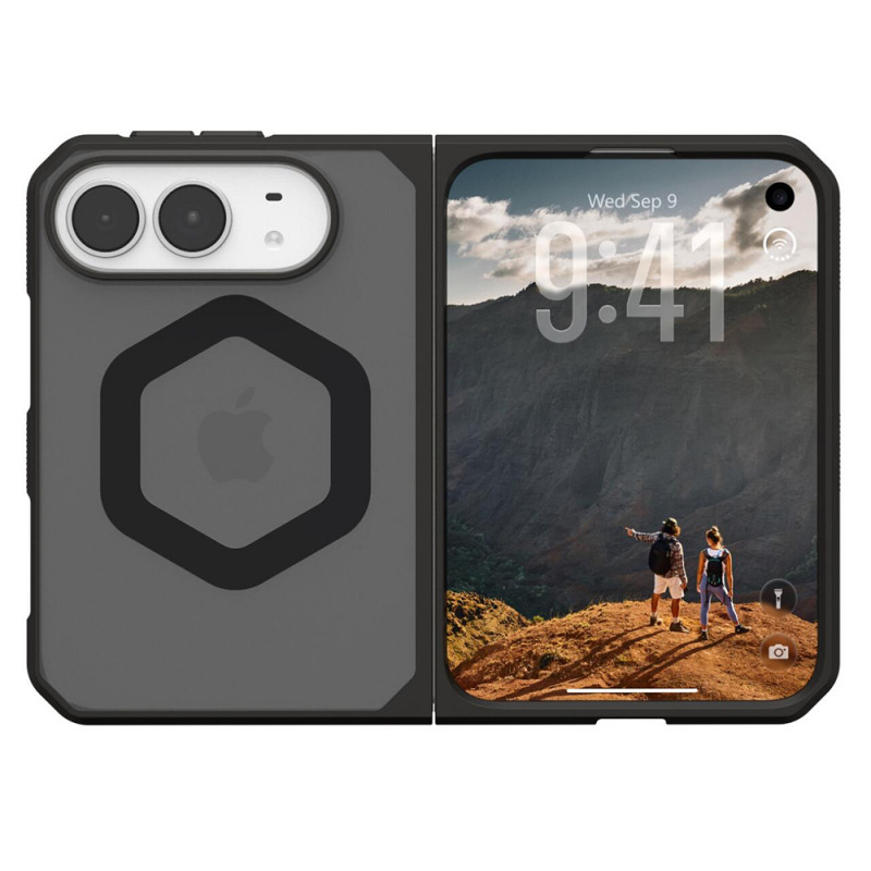 Husa MagSafe pentru Apple iPhone Duo, Urban Armor Gear, Mouve, Gri